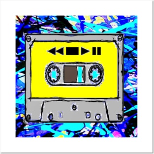 cassette paint popart 2 Posters and Art